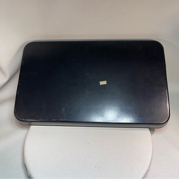 Japan Lacquerware Black Blue Tray Gold Leafing Trees Srednick Collection Forest - Picture 6 of 13